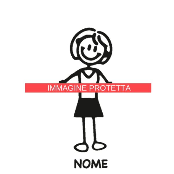Mamma 17 Adesivi Famiglia - Mamma