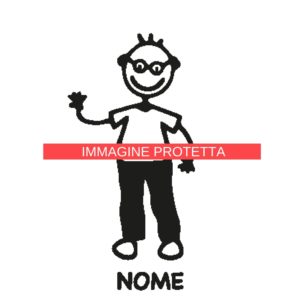 Nonno E Nonna 7 Adesivi Famiglia - Neonato Neonata