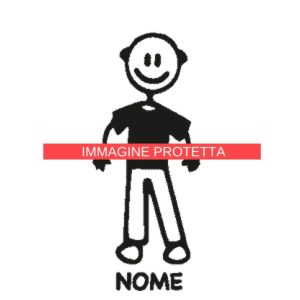 Papà 1 Adesivi Famiglia - Nonno E Nonna