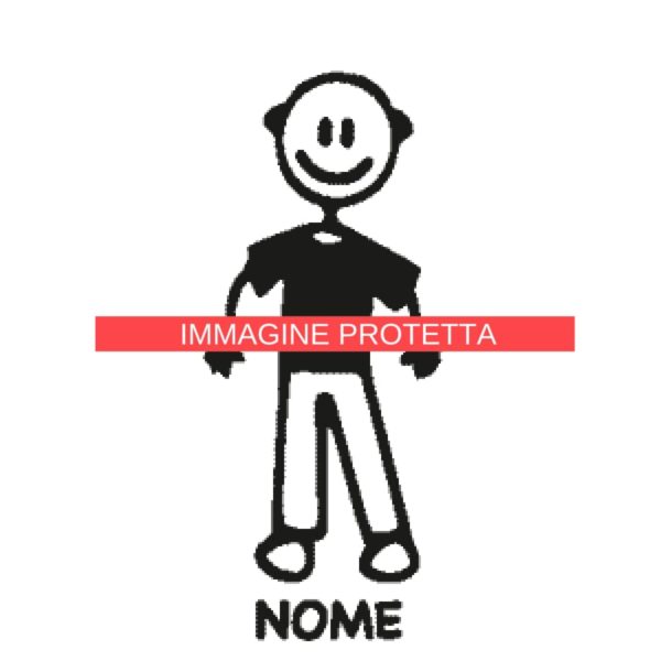 Papà 1 Adesivi Famiglia - Nonno E Nonna