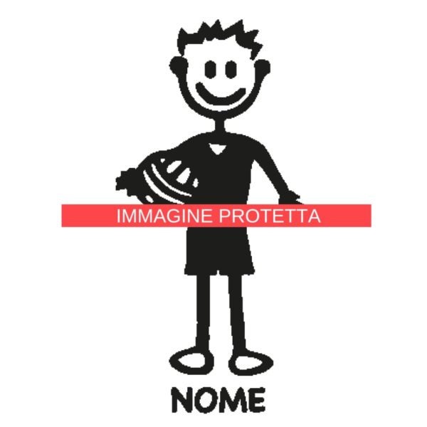 Papà 2 Adesivi Famiglia - Papa