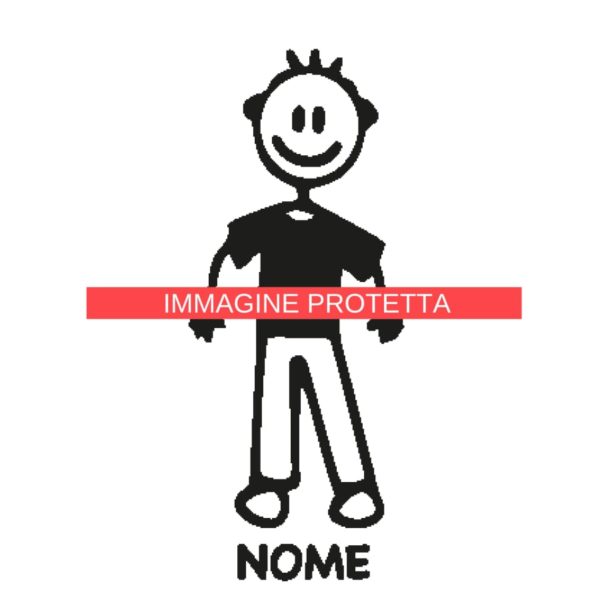 Papà 21 Adesivi Famiglia - Papa