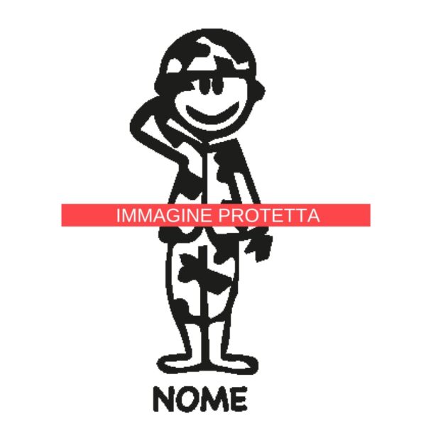 Papà 6 Adesivi Famiglia - Papa
