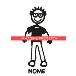 Papà 9 Adesivi Famiglia - Papa
