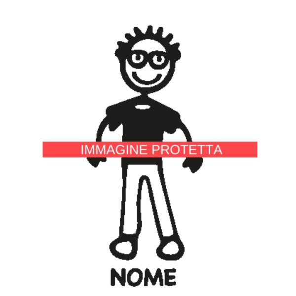Papà 9 Adesivi Famiglia - Papa