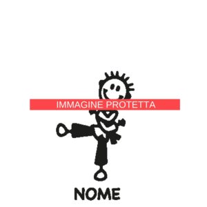 Ragazzo E Ragazza 11 Adesivi Famiglia - Ragazzo Ragazza