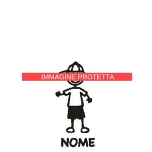 Ragazzo E Ragazza 12 Adesivi Famiglia - Ragazzo Ragazza