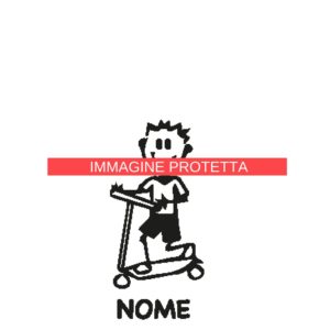 Ragazzo E Ragazza 14 Adesivi Famiglia - Ragazzo Ragazza