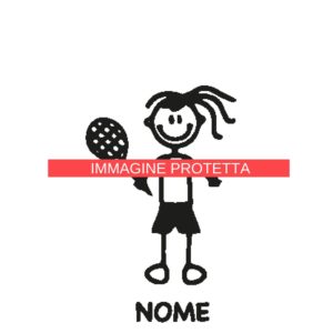 Ragazzo E Ragazza 16 Adesivi Famiglia - Ragazzo Ragazza