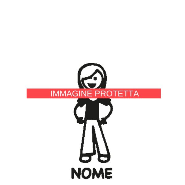 Ragazzo E Ragazza 18 Adesivi Famiglia - Ragazzo Ragazza