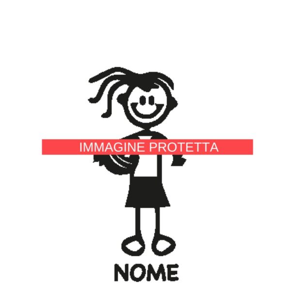 Ragazzo E Ragazza 20 Adesivi Famiglia - Ragazzo Ragazza
