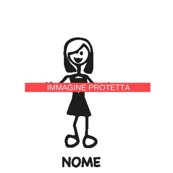 Ragazzo E Ragazza 22 Adesivi Famiglia - Ragazzo Ragazza