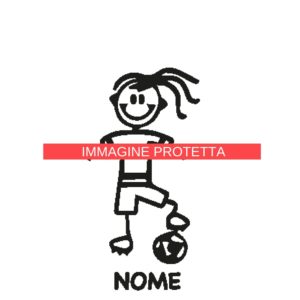 Ragazzo E Ragazza 26 Adesivi Famiglia - Ragazzo Ragazza