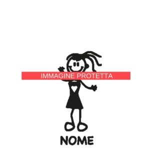 Ragazzo E Ragazza 28 Adesivi Famiglia - Ragazzo Ragazza