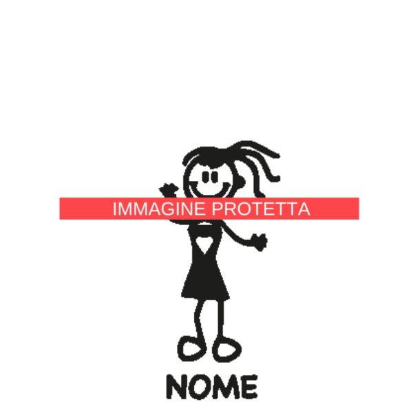 Ragazzo E Ragazza 28 Adesivi Famiglia - Ragazzo Ragazza