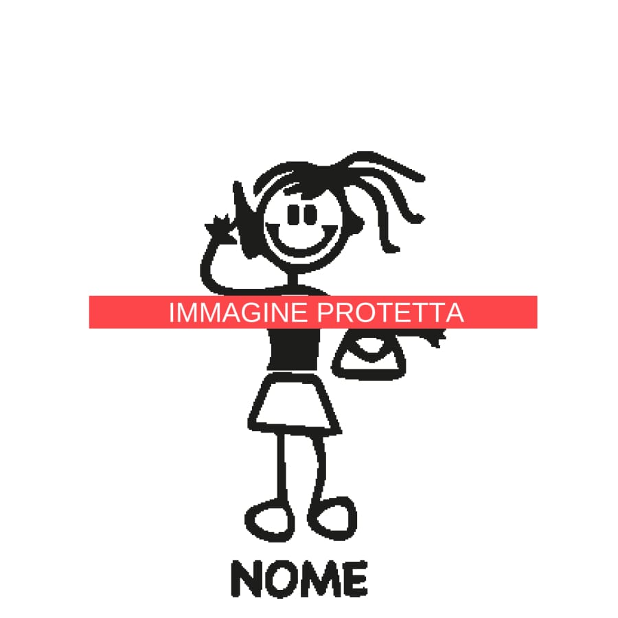 Ragazzo E Ragazza 31 Adesivi Famiglia - Ragazzo Ragazza
