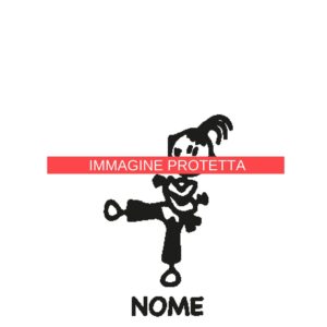 Ragazzo E Ragazza 33 Adesivi Famiglia - Ragazzo Ragazza