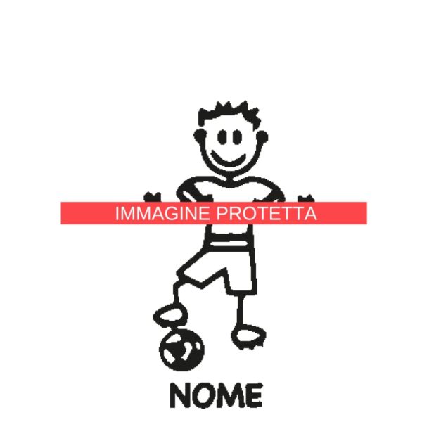 Ragazzo E Ragazza 5 Adesivi Famiglia - Ragazzo Ragazza