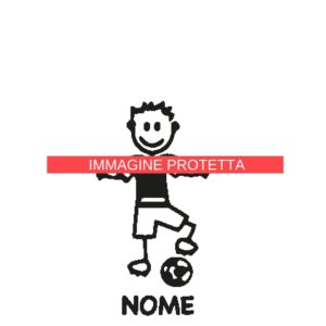 Ragazzo E Ragazza 8 Adesivi Famiglia - Ragazzo Ragazza