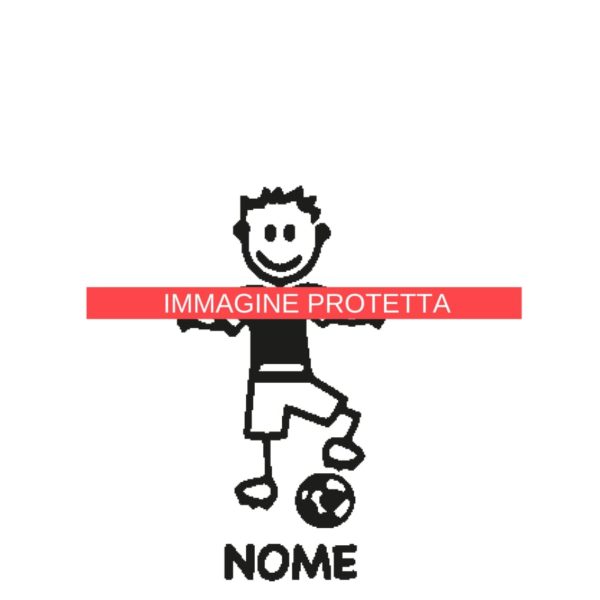 Ragazzo E Ragazza 8 Adesivi Famiglia - Ragazzo Ragazza